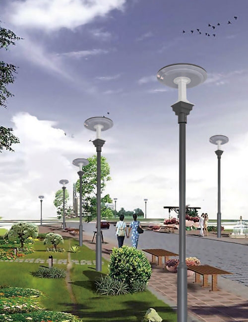 太阳能光感庭院灯